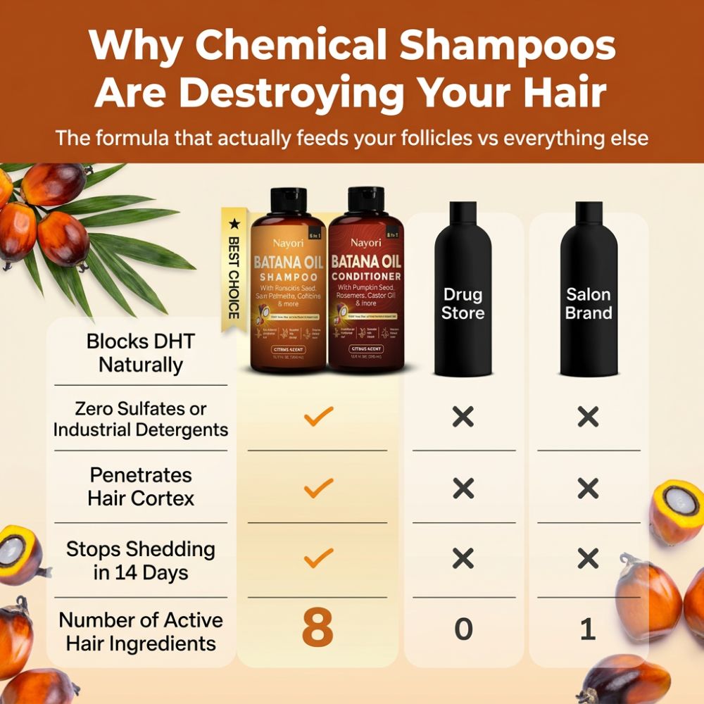 Nayori Shower Set - Batana Oil Shampoo & Conditioner