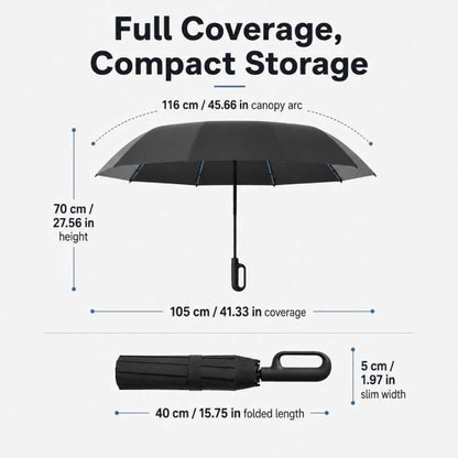 AeroShield™ Automatic Folding Umbrella – Compact Rain Protection