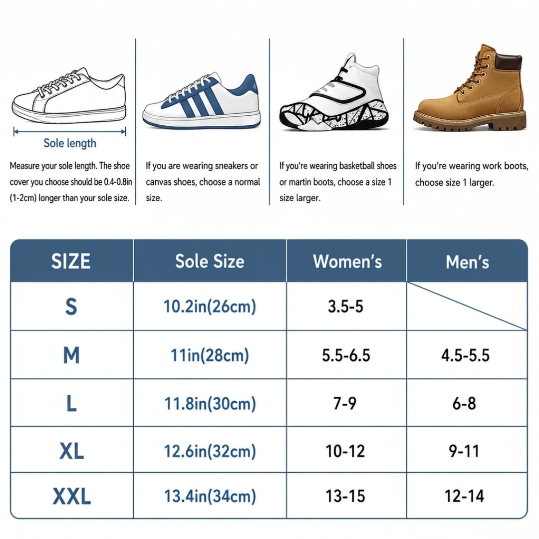 Nayori™ Waterproof Shoe Covers – Stay Dry Outdoors